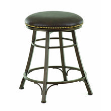 Backless Swivel Counter Stool, Metal Finish