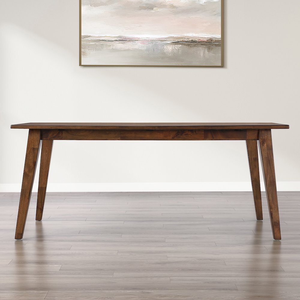 Canton 72" Solid Wood Dining Table, 2 Uph. Chairs, 4 Side Chairs