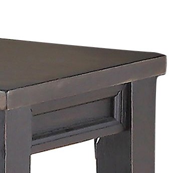 Raven Noir Dining Table with Bench and 4 Chairs