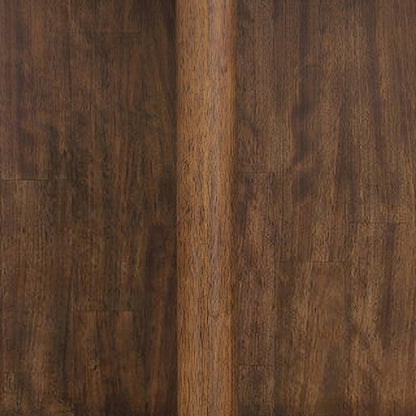 Rubberwood and Steel Kitchen Dining Table with Reversible Game Top, Brown