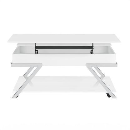 Zena Lift-Top Cocktail Table with Casters