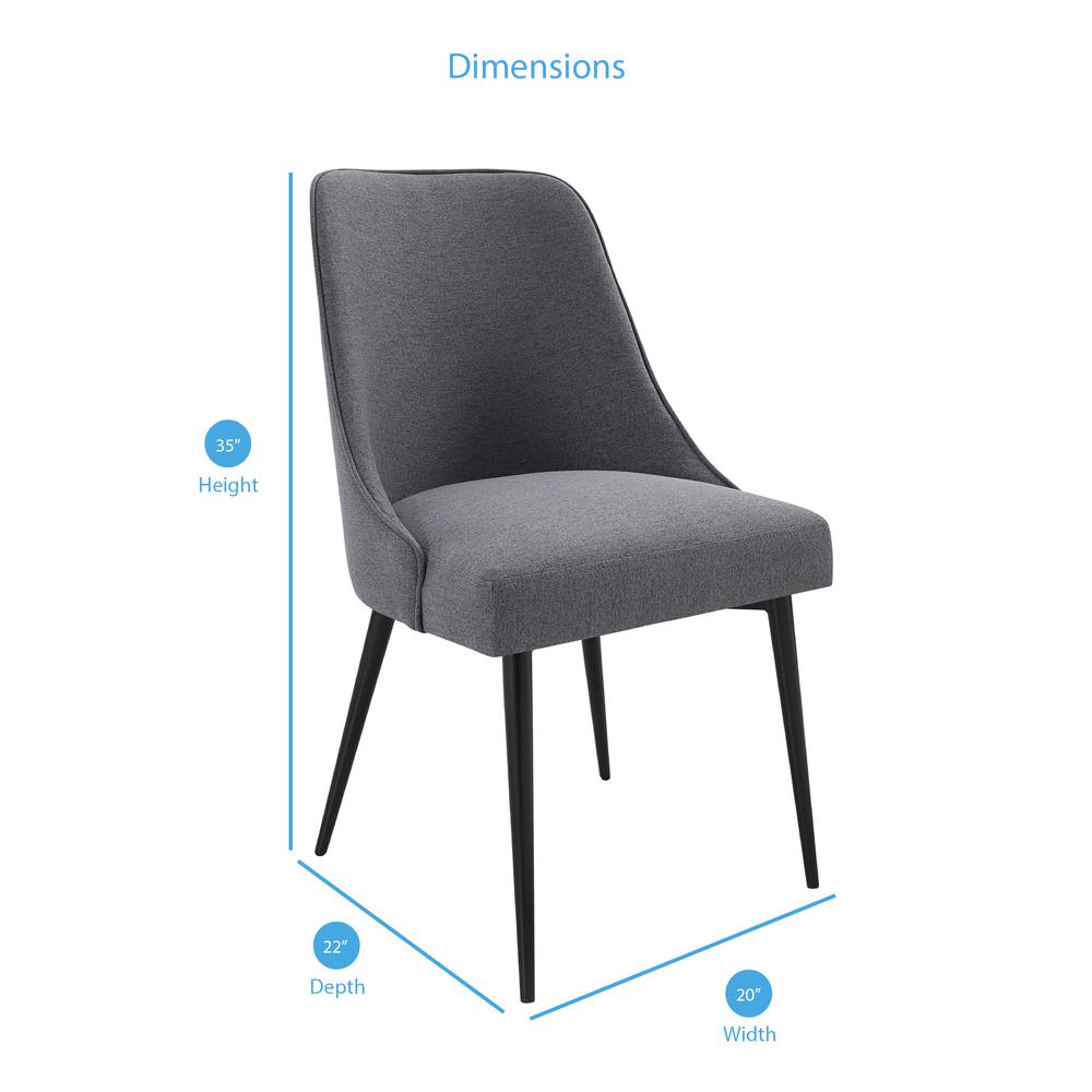 Colfax Side Chair Charcoal - set of 2