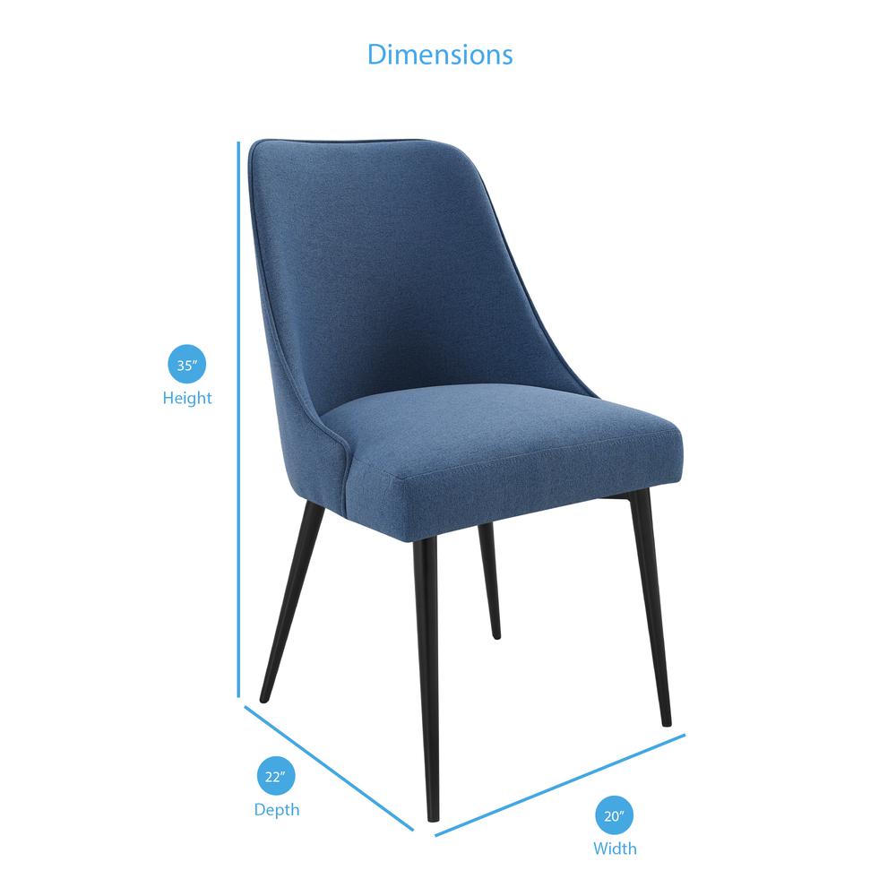 Colfax Side Chair Blue - set of 2