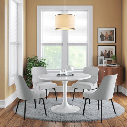 Gray Dining Chair Set of 2, Upholstered Table Chairs for Kitchen