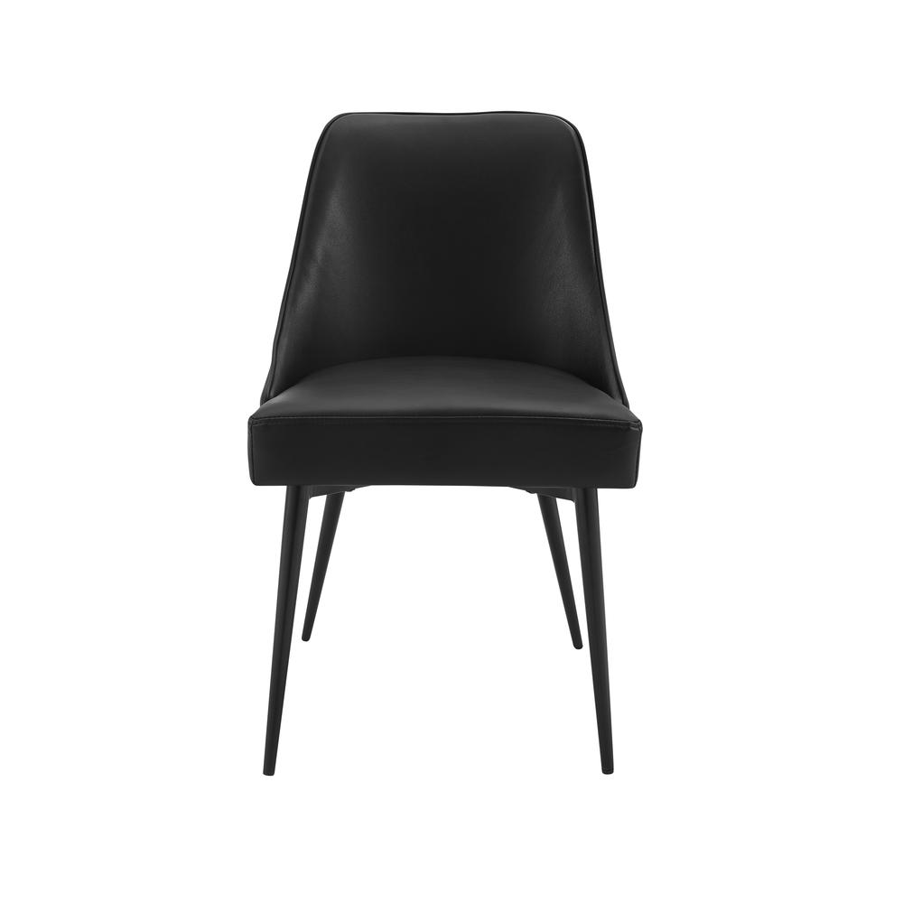 Colfax Side Chair Black Vinyl - set of 2