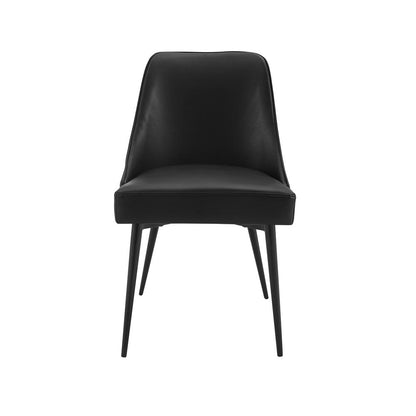 Colfax Side Chair Black Vinyl - set of 2