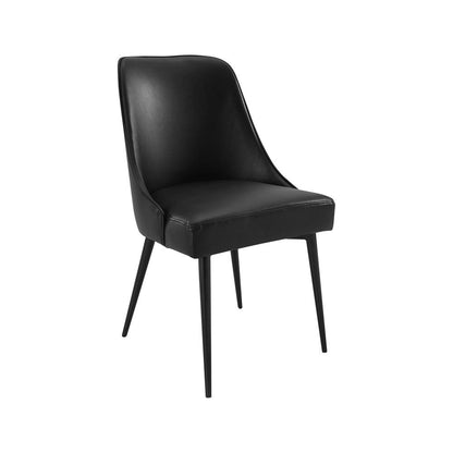 Colfax Side Chair Black Vinyl - set of 2