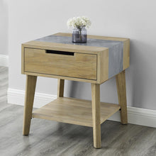 Calgary Sintered Stone Inlay Side Table