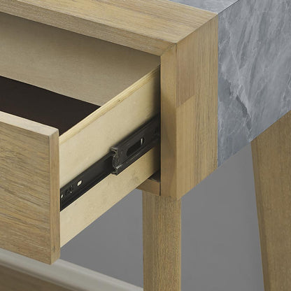 Calgary Sintered Stone Inlay Side Table