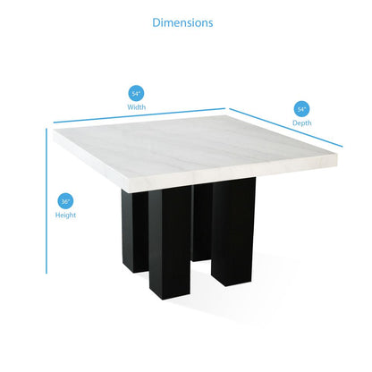 Square Counter Height Table, Espresso