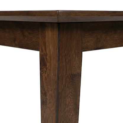 Solid Mango Wood Rectangular Dining Room Table, Seats Large Gatherings, Brown