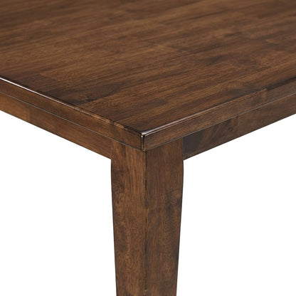 Solid Mango Wood Rectangular Dining Room Table, Seats Large Gatherings, Brown