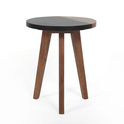 Caspian Round Accent End Table
