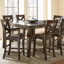 Counter Table w/18" Leaf, Dark espresso cherry finish