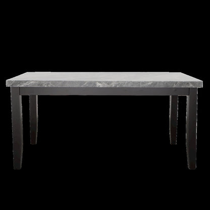 Napoli 64-inch Gray Marble Dining Table