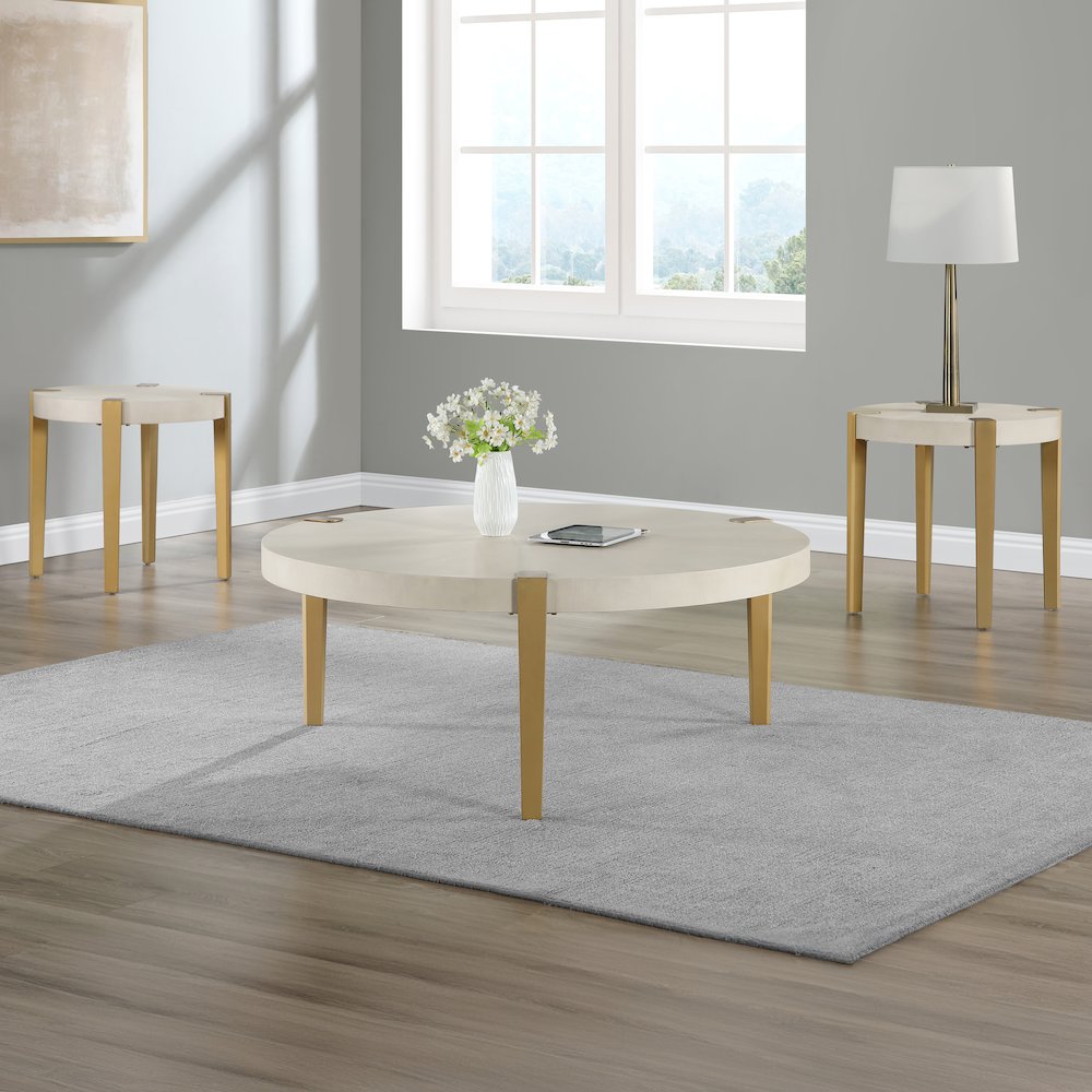 Gracie Coffee Table, White