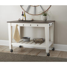 Cayla Two Tone Kitchen Cart