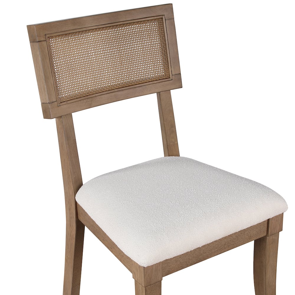 Colvin 5PC 52" White Marble Tbl w/ Chair