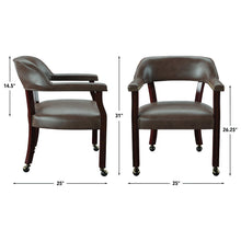 Tournament 5PC Dining/Game Table Set Brown