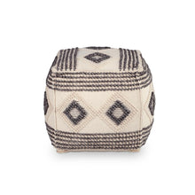 Dalia Square Handwoven Pouf