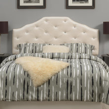 Dawson Queen Headboard Silver PU