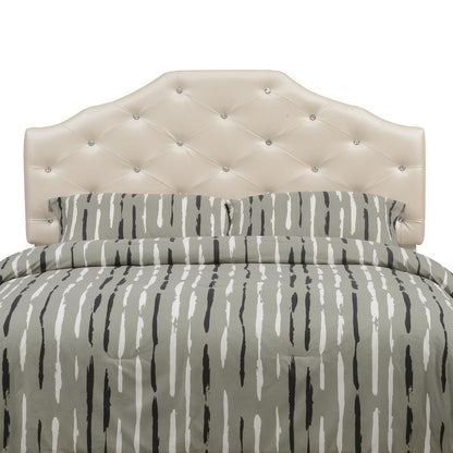 Dawson Queen Headboard Silver PU