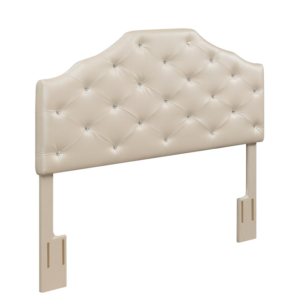 Dawson Queen Headboard Silver PU