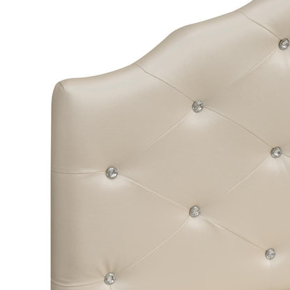 Dawson Queen Headboard Silver PU