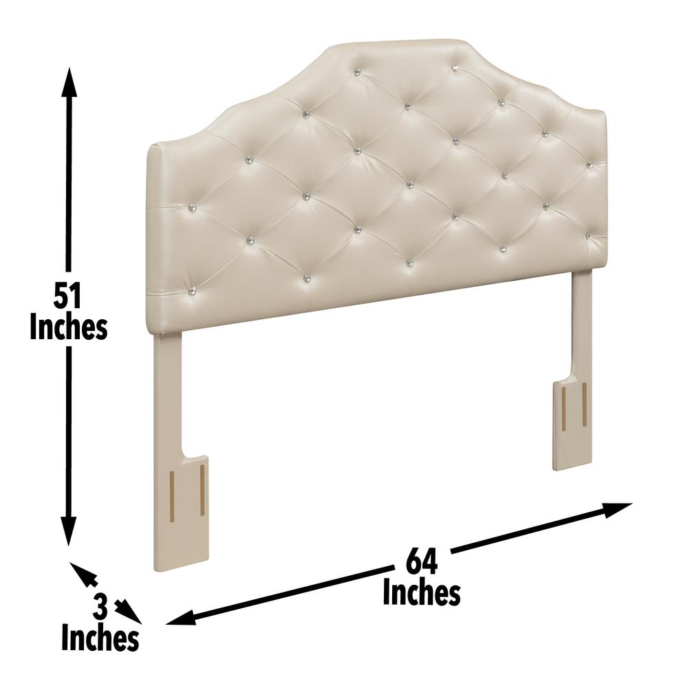 Dawson Queen Headboard Silver PU
