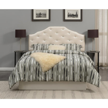 Dawson Queen Headboard Silver PU