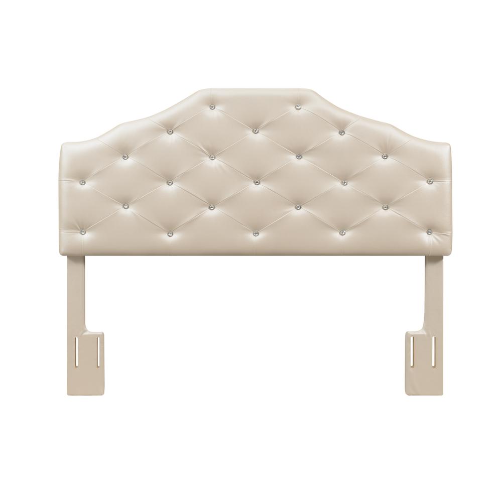 Dawson Queen Headboard Silver PU