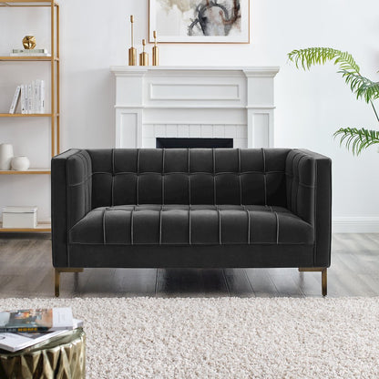 Isaac Gray Sofa and Loveseat