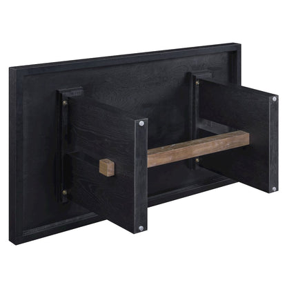 Aubrey 48" Coffee Table, Black Finish