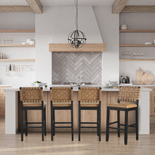 Reid Black Bar Chair