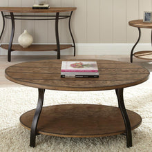 Cocktail Table, Oak finish with hand applied burnish