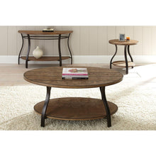 Cocktail Table, Oak finish with hand applied burnish
