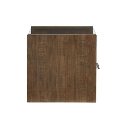 Garland Glass Top End Table, Toffee Finish