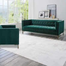 Isaac Green Sofa and Loveseat
