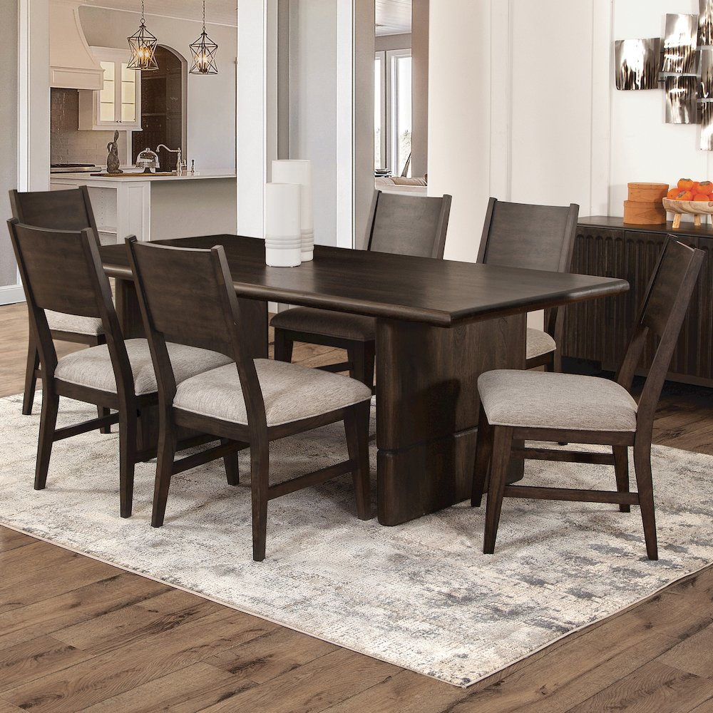 Norvell 7pcs Dining Set (T+6S)
