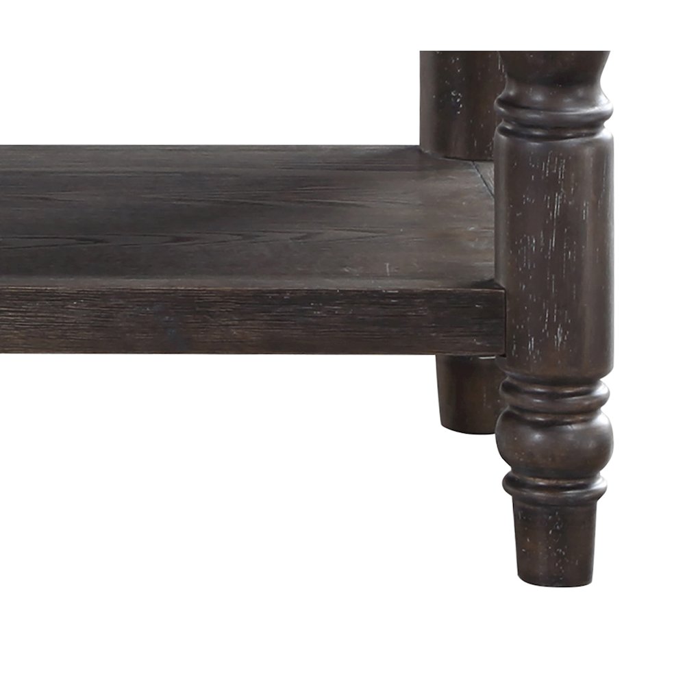 Mango and Acacia Wood Buffet Cabinet, Sideboard with Storage Credenza, Brown