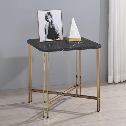 Daxton Faux Marble Square End Table
