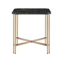 Daxton Faux Marble Square End Table