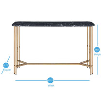 Daxton Faux Marble Top Sofa