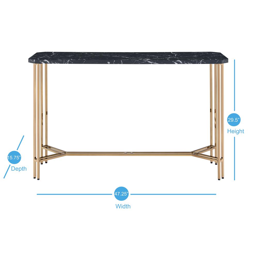 Daxton Faux Marble Top Sofa