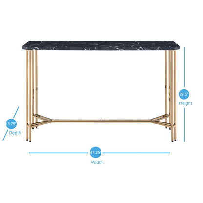 Daxton Faux Marble Top Sofa