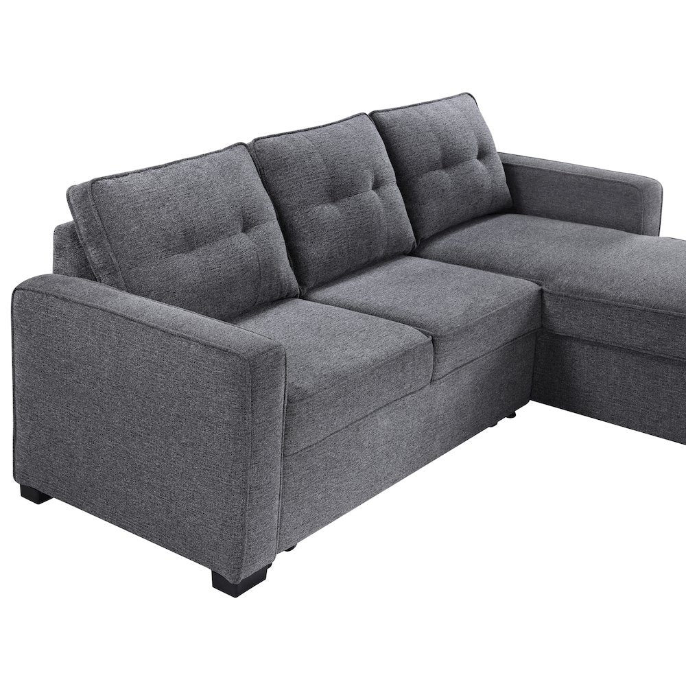 Noah Reversible 95" Chofa, Gray