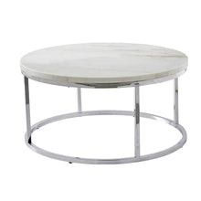 Echo White Marble Top Round