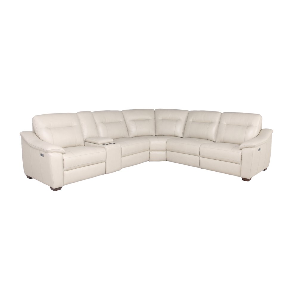 Casa Power Reclining Sectional Ivory