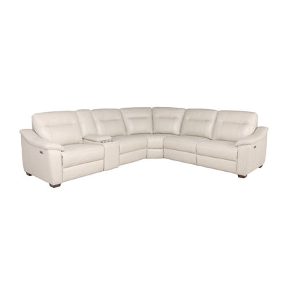 Casa Power Reclining Sectional Ivory