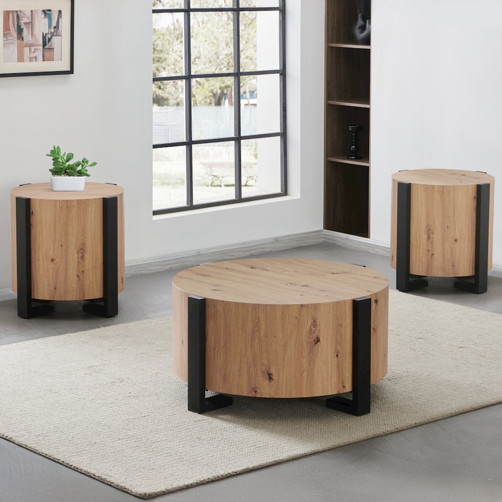 Darcie Faux-wood 3-Piece Occasional Set